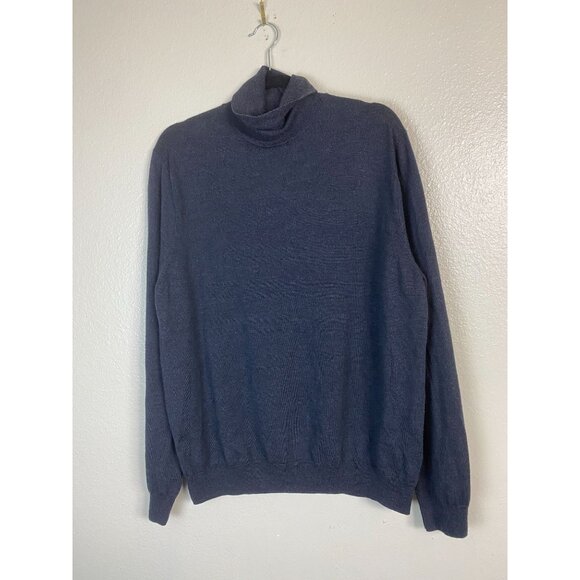 J. Crew Merino Wool Turtleneck Sweater Mens size XL Gray Knit Capsule Neutral - Picture 1 of 14